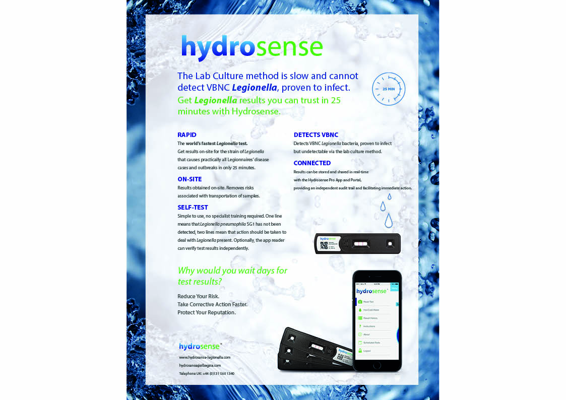 NEW Why Choose Hydrosense_Oct_2019 | Hydrosense Legionella Test Kits